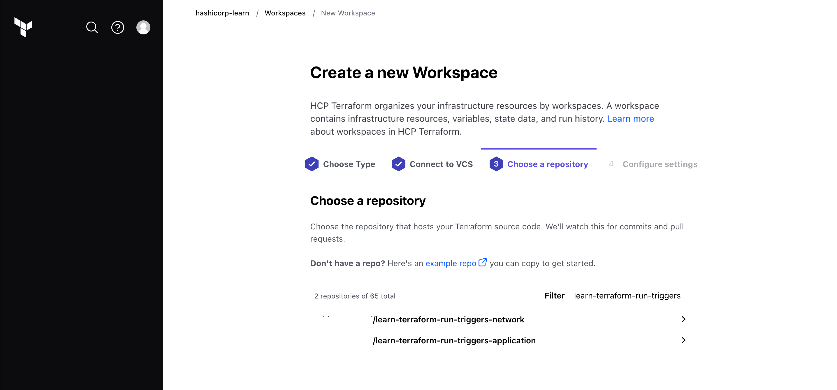 Choose repository interface